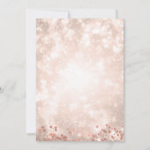 Moderne 18e verjaardag Roos Gold Sparkle Kaart (Achterkant)