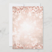 Moderne 18e verjaardag Roos Gold Sparkle Kaart (Achterkant)