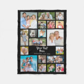Moderne 19 Aangepaste kleuren voor foto-Collage Fleece Deken (Voorkant)