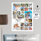 Moderne 19 Aangepaste kleuren voor fotokleuren op  Poster