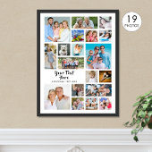 Moderne 19 Foto Collage Aangepaste Kleuren Persoon Poster