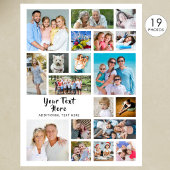 Moderne 19 Foto Collage Aangepaste Kleuren Persoon Poster