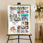 Moderne 19 Foto Collage Aangepaste Kleuren Persoon Poster