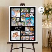 Moderne 19 Foto Collage Gepersonaliseerd Poster