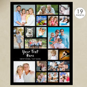 Moderne 19 Foto Collage Gepersonaliseerd Poster