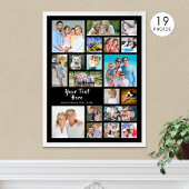 Moderne 19 Foto Collage Gepersonaliseerd Poster