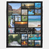 Moderne 19 het Manuscript van het Collage van de F Fleece Deken (Voorkant)