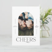 Moderne 1 foto-typografie zwart-wit Kerstmis (Staand voorkant)