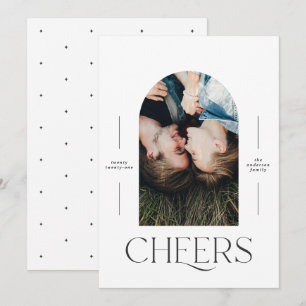 Moderne 1 foto-typografie zwart-wit Kerstmis