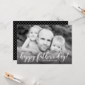 Moderne 1-foto-Vaderdag Kaart (Voorkant / Achterkant in situ)