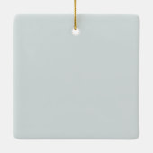 Moderne 1-kerstfoto-Baby foliage Keramisch Ornament (Achterkant)