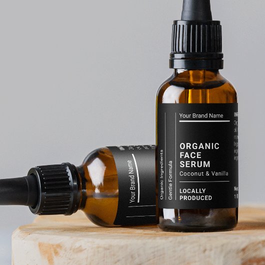Moderne 1 OZ 30ml druppelfles Waterdichte Label