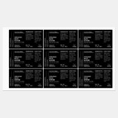 Moderne 1 OZ 30ml druppelfles Waterdichte Label (Vel)