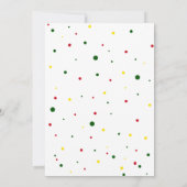 Moderne 1e Verjaardag Pizza Eerste Verjaardag Kaart (Achterkant)