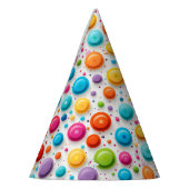 Moderne 1e verjaardag Polka Dots Regenboog Kleuren Feesthoedjes (Links)