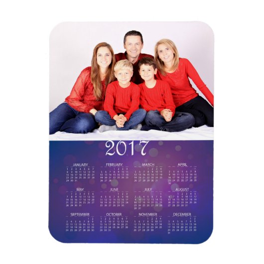 Moderne 2017 Foto Kalender Magneet (Verticaal)