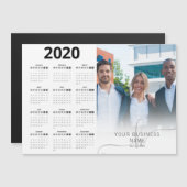 Moderne 2020-kalender foto bedrijfstipografie (Voorkant / Achterkant)