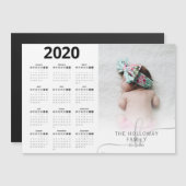 Moderne 2020 kalender foto familie typografie (Voorkant / Achterkant)