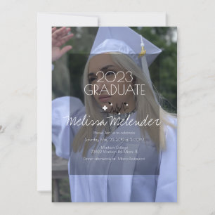 Moderne 2023 Medische Verpleegster Foto Afstuderen Kaart
