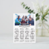 Moderne 2024 Kalender Business Foto Minimalist Feestdagenkaart (Staand voorkant)