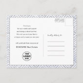 Moderne 2024 Kalender Business Foto Minimalist Feestdagenkaart (Achterkant)