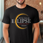 Moderne 2024 Texas Total Solar Eclipse Family Groe T-shirt<br><div class="desc">Introductie van onze Modern Black & Gold 2024 Texas Total Solar Eclipse Custom T-Shirt, een stijlvol en herdenkingsstuk voor dit zeldzame hemelse evenement. dit shirt legt de elegantie en opwinding van de totale zonsverduistering vast. Met het jaar 2024 gedurfd weergegeven, samen met de locatie van Texas, dient het als een...</div>