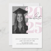 Moderne 2025 afstudeerfeest | elegant kaart (Voorkant)