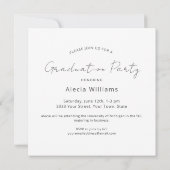 Moderne 2025 foto afstuderen Party uitnodiging (Achterkant)