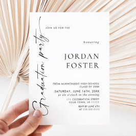 Moderne 2025 FOTO Graduation Party Uitnodiging