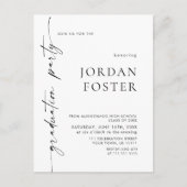 Moderne 2025 FOTO Graduation Party Uitnodiging (Voorkant)