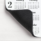 Moderne 2025 Kalender Custom 12 maanden Eenvoudige Muismat (Hoek)