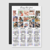 Moderne 2025 Kalender Familie Fotocollage Magnetis (Voorkant / Achterkant)