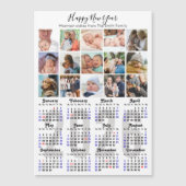 Moderne 2025 Kalender Familie Fotocollage Magnetis (Voorkant)
