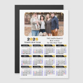 Moderne 2025 Kalender Foto Zwart Goud Magnetisch (Voorkant / Achterkant)