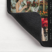 Moderne 2025 Kalender Nieuwjaar Minimalist 3 Foto Muismat (Hoek)