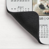 Moderne 2025 Kalender Uw Fotonaam op Grijs Muismat (Hoek)