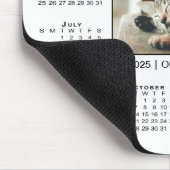 Moderne 2025 Kalender Uw Fotonaam op Wit Muismat (Hoek)