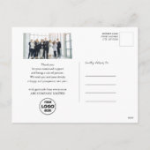 Moderne 2025 Kalender Zakelijke Foto Goud Zwart Feestdagenkaart (Achterkant)