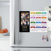Moderne 2025 Kleurrijke Kalender 2 Foto Magnetisch
