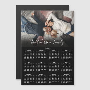 Moderne 2026 Agenda Familie Foto Magneet