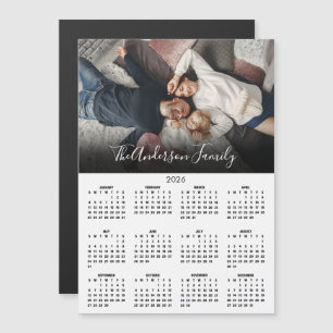 Moderne 2026 Agenda Familie Foto Magneet