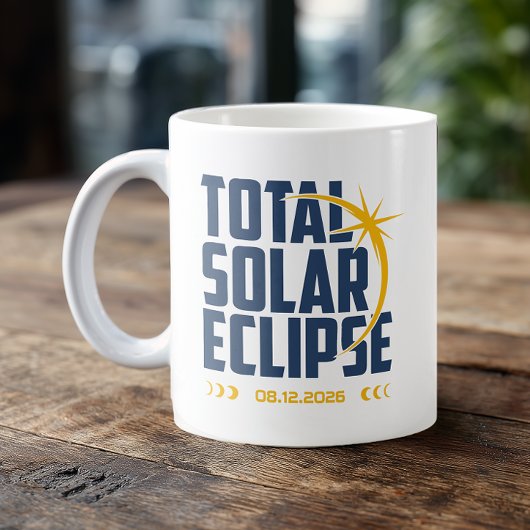 Moderne 2026 Eclipse Aandenken Koffiemok