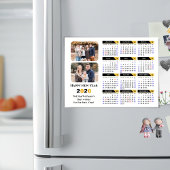 Moderne 2026 Kalender 2 Foto Zwart Goud Magnetisch