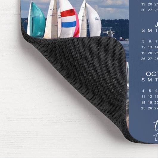 Moderne 2026 Kalender 3 Foto's Aangepast Gepersona Muismat (Hoek)