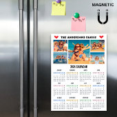 Moderne 2026 kalender aangepaste foto collage magn