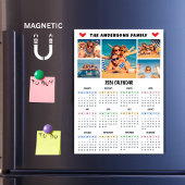 Moderne 2026 kalender aangepaste foto collage magn