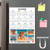 Moderne 2026 kalender aangepaste foto collage magn