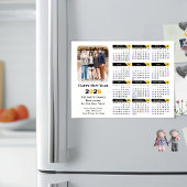 Moderne 2026 Kalender Foto Zwart Goud Magnetisch