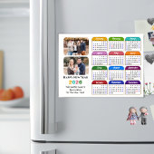 Moderne 2026 Kleurenkalender Eenvoudig 2 Foto Magn