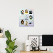 Moderne 2026 Manifestatieposter | Esthetische zach Poster (Thuiskantoor)
